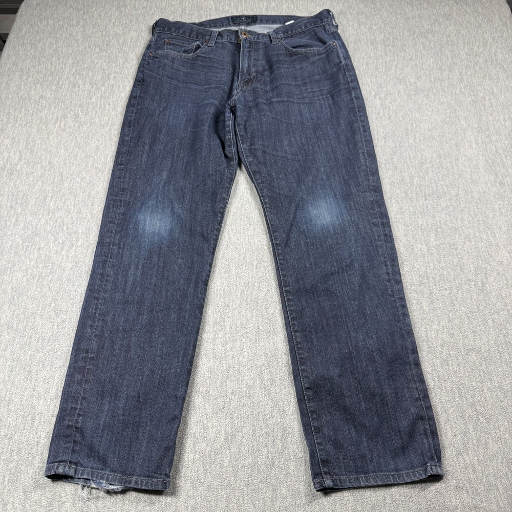 Lucky Brand Jeans‎ Mens 34x30 Blue 221 Original Straight Medium Wash Distressed